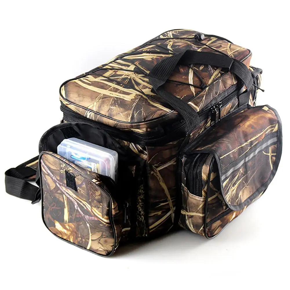 Camouflage Fishing Bag Multi-purpose Large Capacity Oxford Cloth Outdoor Shoulder Bags Fishing Tackle Bag
Camouflage Fishing Bag Multi-purpose Large Capacity Oxford Cloth Outdoor Shoulder Bags Fishing Tackle Bag