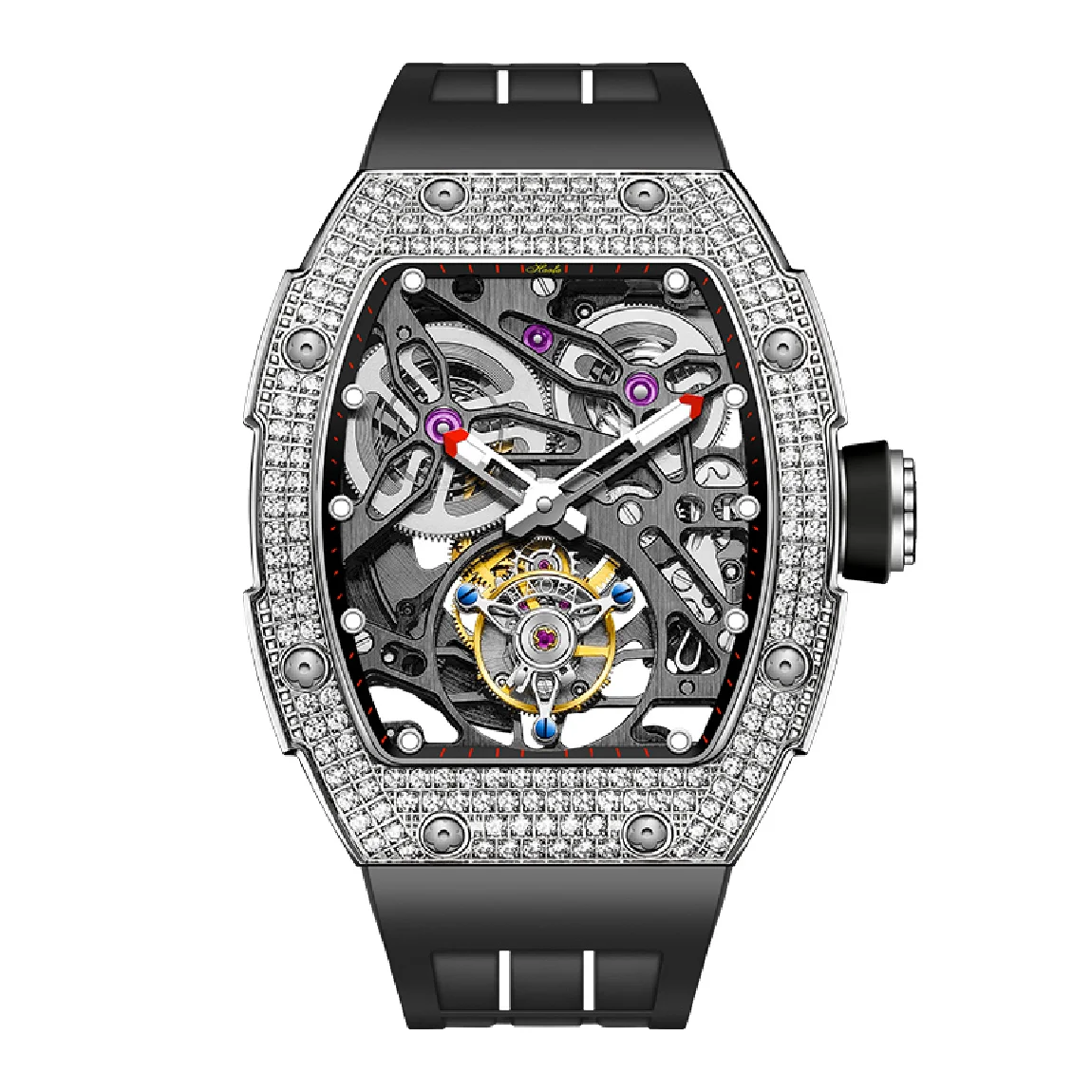 Haofa 1901 Skeleton Automatic Tourbillon Movement Watch For Men Luxury Diamond Case Mechanical Tourbillon Sapphire Mens Watch
Haofa 1901 Skeleton Automatic Tourbillon Movement Watch For Men Luxury Diamond Case Mechanical Tourbillon Sapphire Mens Watch