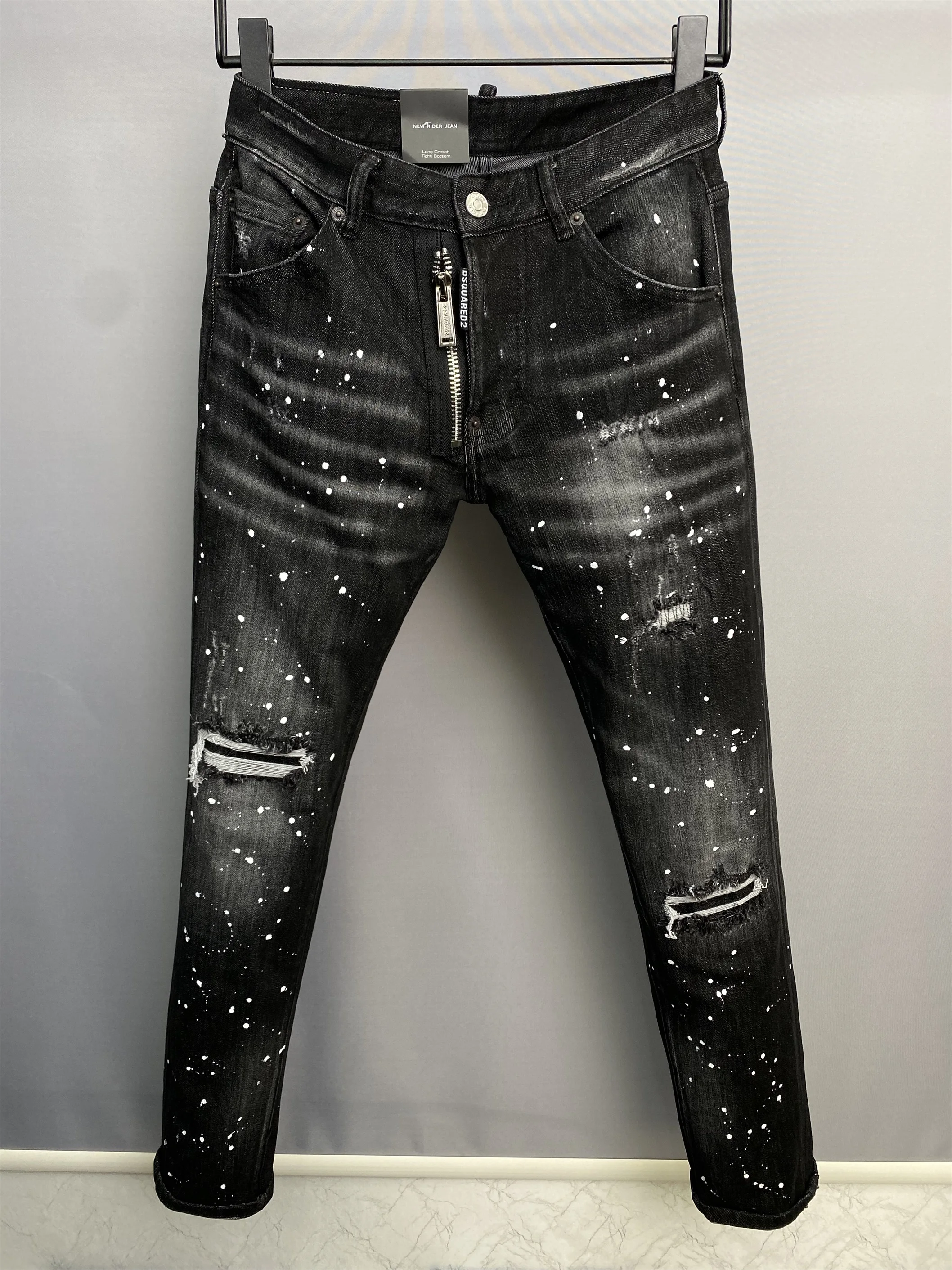 2022ss New Jeans man d2 blue slim-fit feet casual micro-bullet scuffed splicing water wash 9863
2022ss New Jeans man d2 blue slim-fit feet casual micro-bullet scuffed splicing water wash 9863