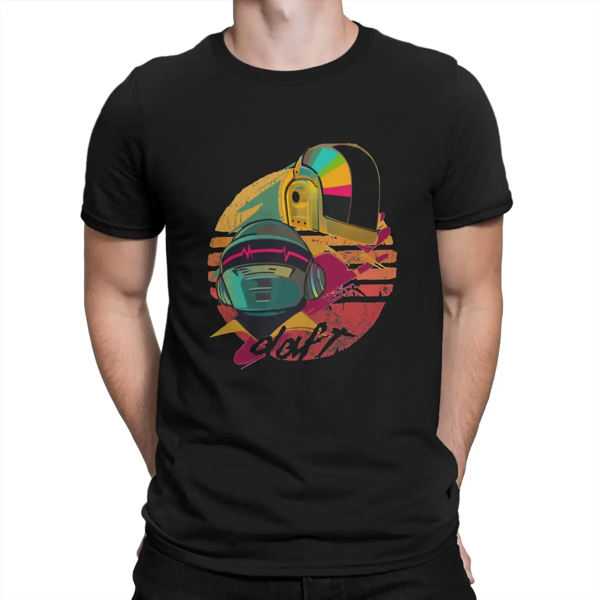 Retro Vintage T Shirts Men's Humor T-Shirt Crew Neck Daft Punk Electronic Music Band Tee Shirt Short Sleeve Clothing Gift Idea
Retro Vintage T Shirts Men's Humor T-Shirt Crew Neck Daft Punk Electronic Music Band Tee Shirt Short Sleeve Clothing Gift Idea