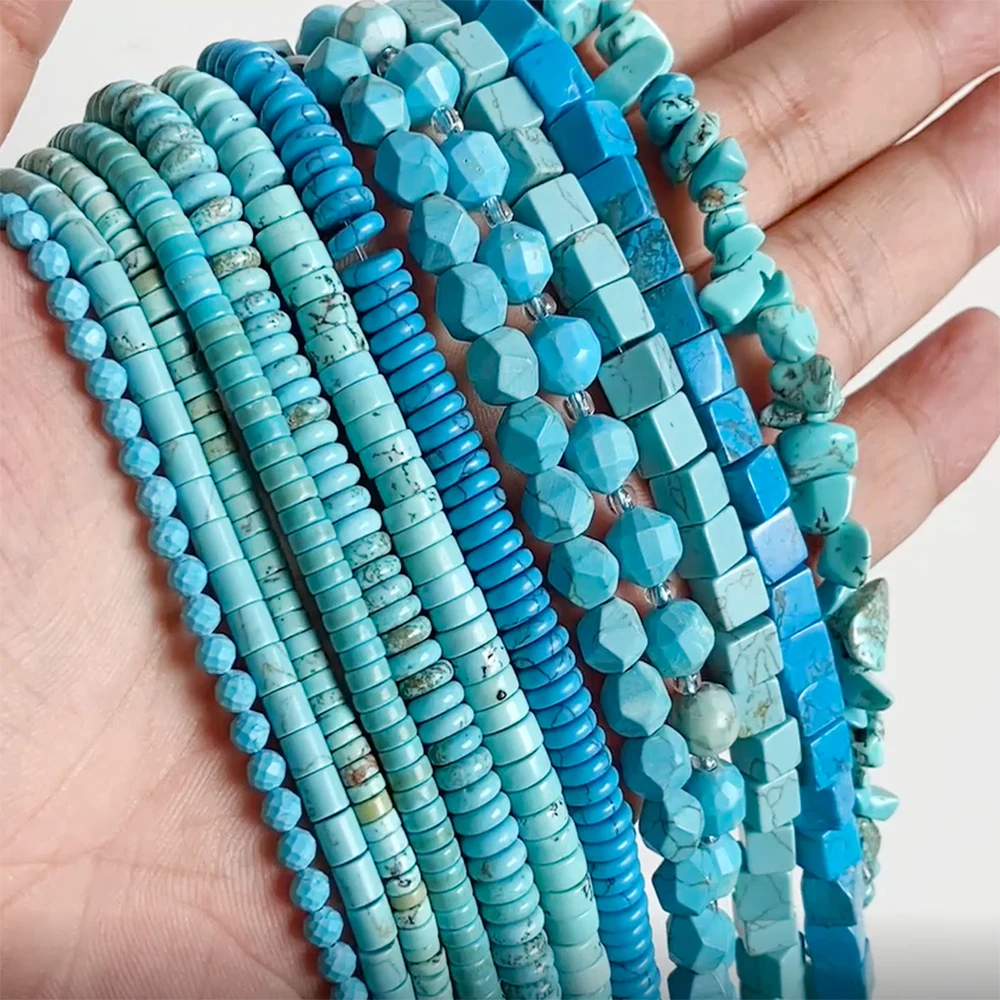 Natural Blue Turquoises Stone Beads Fine Loose Gems Beads For Jewelry Making DIY Bracelet Necklaces Accessori Supply
Natural Blue Turquoises Stone Beads Fine Loose Gems Beads For Jewelry Making DIY Bracelet Necklaces Accessori Supply