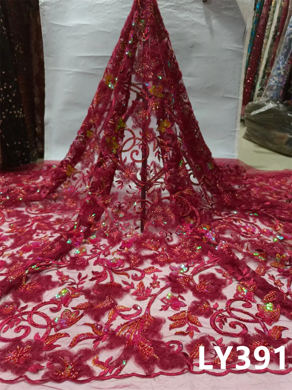 2022 African French Beaded Lace Fabric High Quality Mesh Embroidery Nigerian African Lace Fabric For Wedding Dress LY391
2022 African French Beaded Lace Fabric High Quality Mesh Embroidery Nigerian African Lace Fabric For Wedding Dress LY391