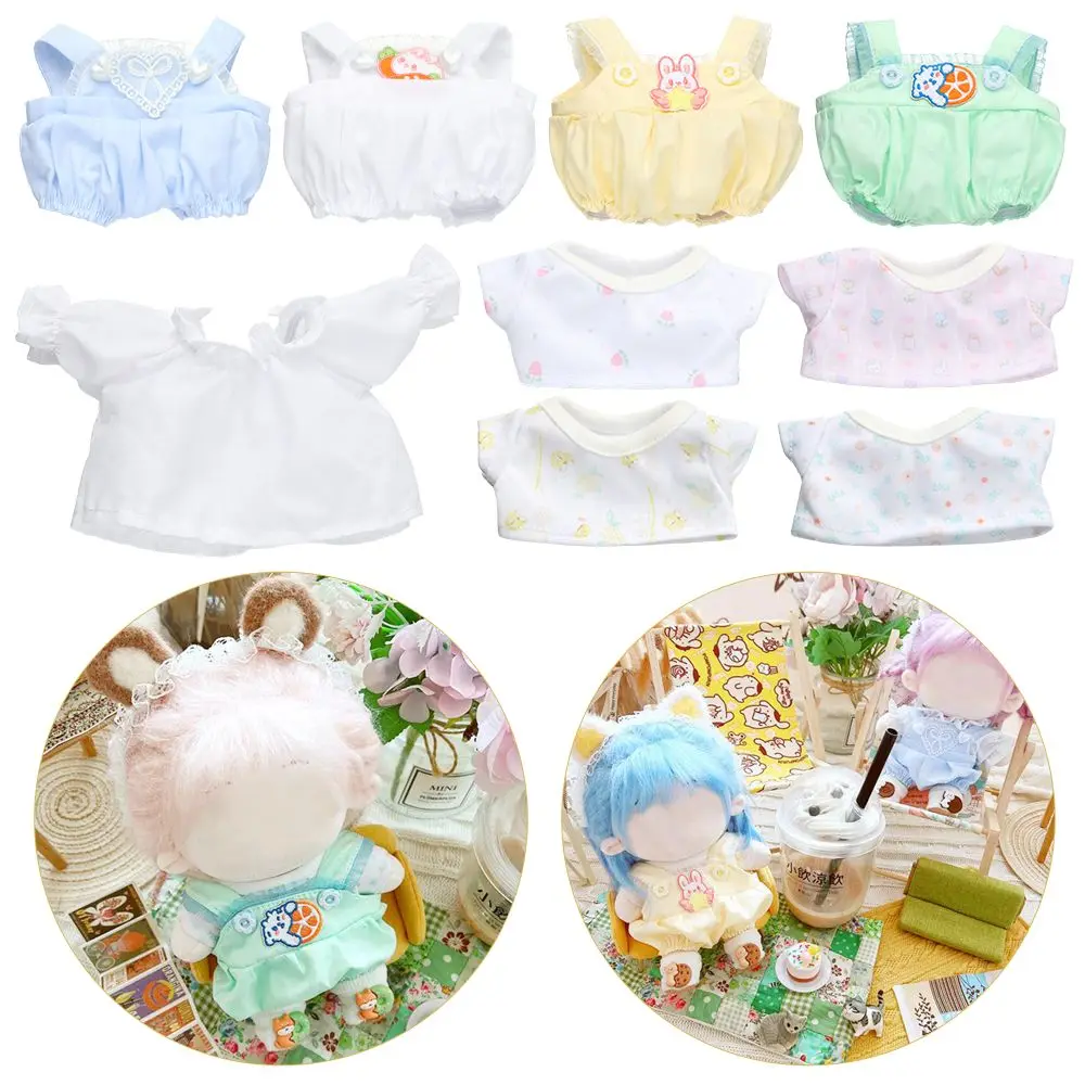 Cotton Stuffed Dolls Playing House 20cm Doll Clothes Cartoon Rabbit Pattern Mini T-shirt Blouse Lace Suspender Pants
Cotton Stuffed Dolls Playing House 20cm Doll Clothes Cartoon Rabbit Pattern Mini T-shirt Blouse Lace Suspender Pants