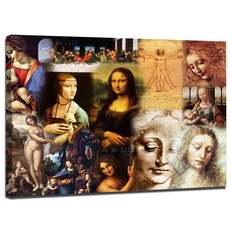 History Of Times Mona Lisa The Last Supper Greatest Artists Collage Canvas Wall Art By Ho Me Lili For Home Office Decor
History Of Times Mona Lisa The Last Supper Greatest Artists Collage Canvas Wall Art By Ho Me Lili For Home Office Decor