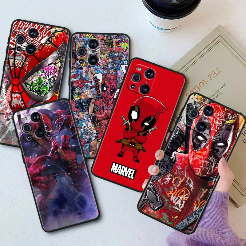 Marvel Deadpool Phone Case For OPPO Find X5 X3 X2 K10 F21S F21 F9 F7 F5 Neo Pro Lite Black Silicone Soft Cover
Marvel Deadpool Phone Case For OPPO Find X5 X3 X2 K10 F21S F21 F9 F7 F5 Neo Pro Lite Black Silicone Soft Cover