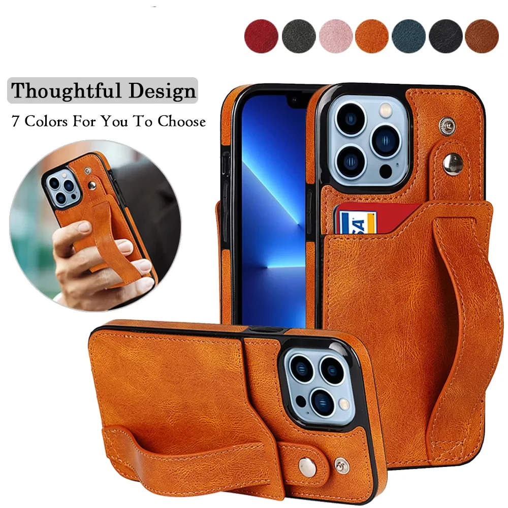 Leather Phone Case For iPhone 13 12 11 Mini Pro Max XS XR X 6 6s 7 8 Plus SE 2020 Card Wallet Wristband Bag Cover Coque
Leather Phone Case For iPhone 13 12 11 Mini Pro Max XS XR X 6 6s 7 8 Plus SE 2020 Card Wallet Wristband Bag Cover Coque