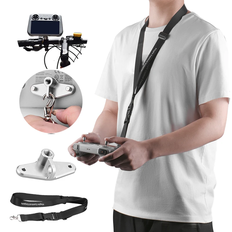 Lanyard Neck Strap for DJI Mini 3 Pro DJI RC/Smart Remote Controller Buckle with 1/4" Screw Port for Bicycle/Stand Accessories
Lanyard Neck Strap for DJI Mini 3 Pro DJI RC/Smart Remote Controller Buckle with 1/4" Screw Port for Bicycle/Stand Accessories