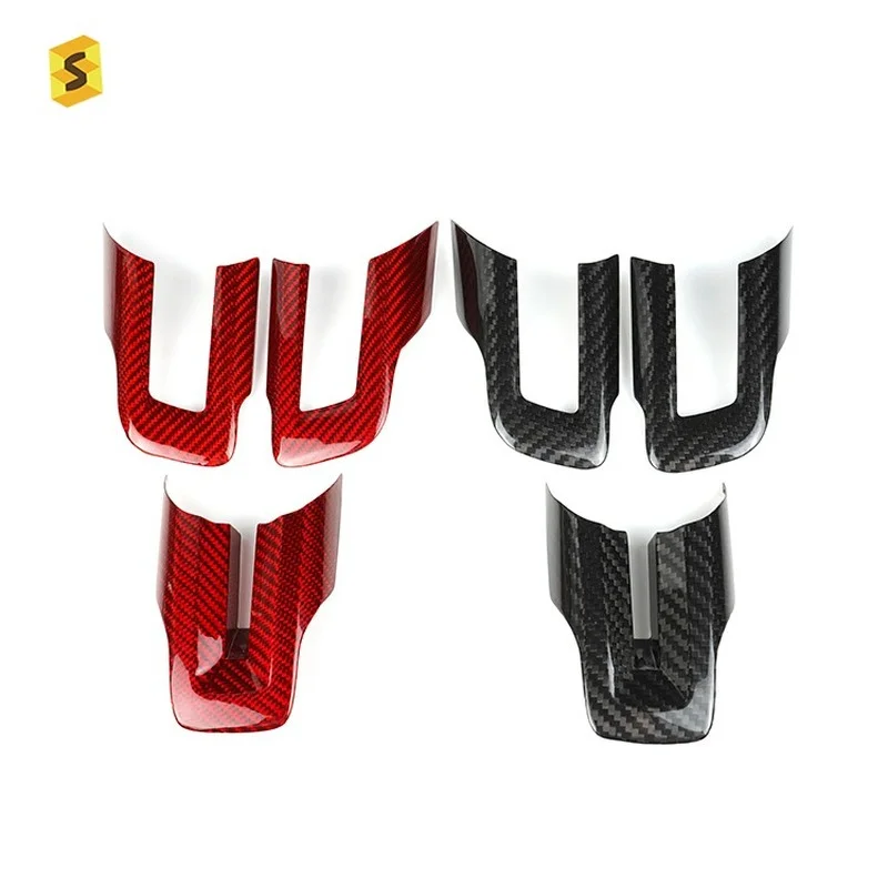 100% 3K Carbon Fiber Steering Wheel Decorative Sticker High Quality Car Interior Modification for Ford Mustang 2015-2021 
100% 3K Carbon Fiber Steering Wheel Decorative Sticker High Quality Car Interior Modification for Ford Mustang 2015-2021