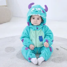 0-3Y Adorable Babies Onesie Sully Anime Oufit Baby Boy Girl Clothes Soft Warm Winter Sleepwear Homewear Halloween Party Jumpsuit