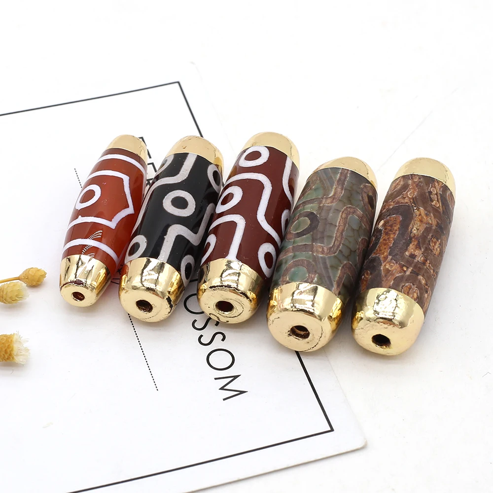 Natural Stone Pendants Cylindrical Dzi Colorful Agate Stone Bead Pendant Ornament Charms for Jewelry Making Gift Accessories
Natural Stone Pendants Cylindrical Dzi Colorful Agate Stone Bead Pendant Ornament Charms for Jewelry Making Gift Accessories