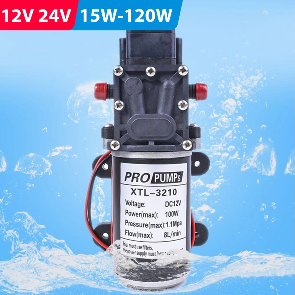 DC 12V/24V Electric Water Pump High Pressure Diaphragm Water Pump Automatic Switch For Garden
DC 12V/24V Electric Water Pump High Pressure Diaphragm Water Pump Automatic Switch For Garden