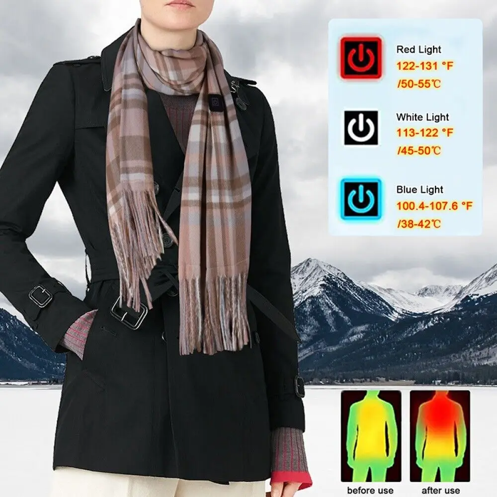 Winter Electric Heated Scarf USB Heating Scarf Couple Scarf Neckerchief Plush Collar Scarves Shawl Neck Warmer Keep Warm
Winter Electric Heated Scarf USB Heating Scarf Couple Scarf Neckerchief Plush Collar Scarves Shawl Neck Warmer Keep Warm