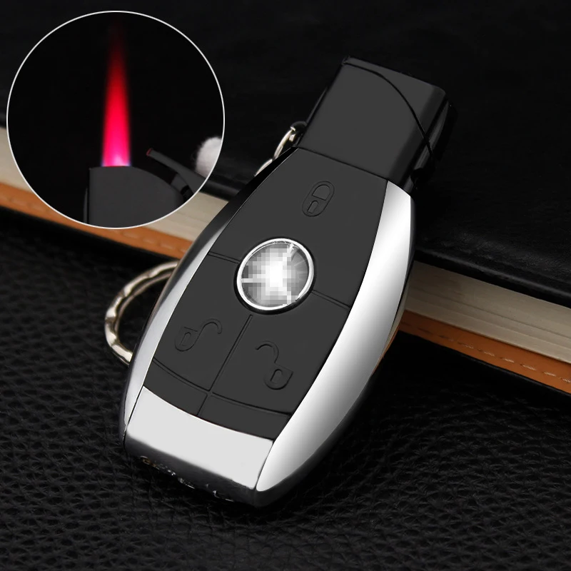 Creative Car Key Lighter Personality Keychain Lighting Red Flame Windproof Inflatable Cigarette Lighter Cigarette Accessories
Creative Car Key Lighter Personality Keychain Lighting Red Flame Windproof Inflatable Cigarette Lighter Cigarette Accessories