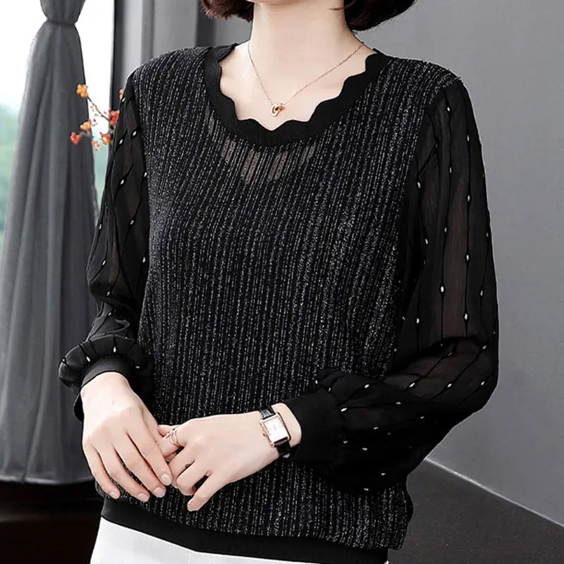 chiffon shirt 2022 new loose inside long sleeve bottoming shirt cover belly slime design o neck solid casual blouse female
chiffon shirt 2022 new loose inside long sleeve bottoming shirt cover belly slime design o neck solid casual blouse female