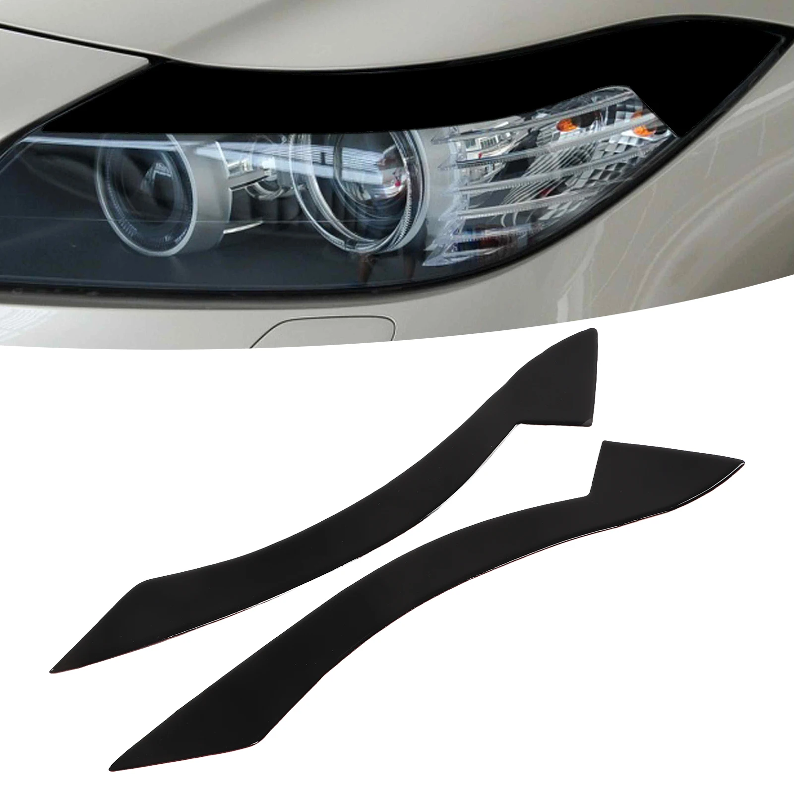 1 Pair Car Headlight Eyebrow Sticker Glossy Black Front Left Right Trim Cover Decoration for BMW Z4 E89 2009‑2015
1 Pair Car Headlight Eyebrow Sticker Glossy Black Front Left Right Trim Cover Decoration for BMW Z4 E89 2009‑2015