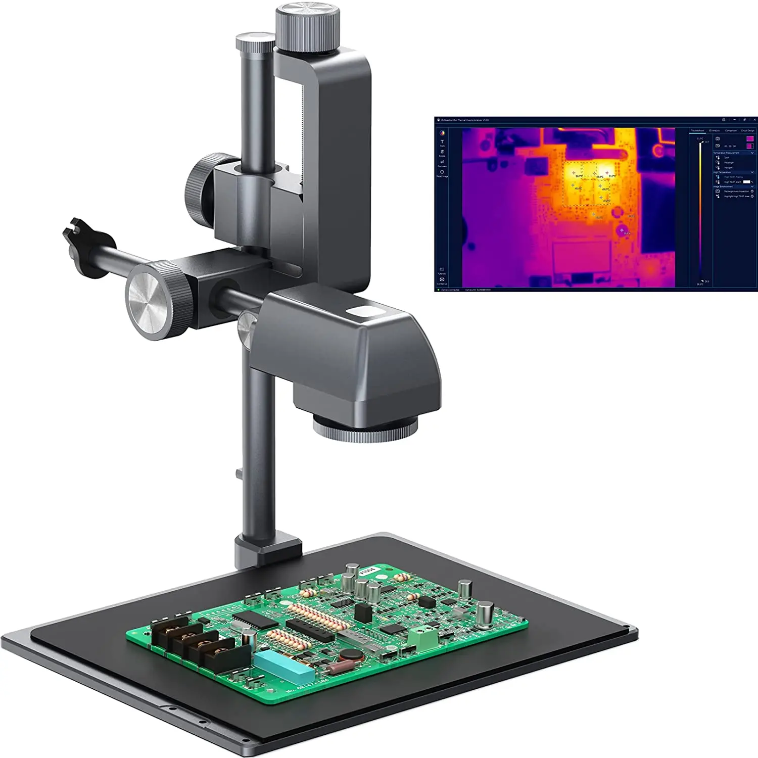 Teslong PCBA Design Thermal Camera Thermal Scope Analyzer Soldering Camera With Metal Bracket Infrared Thermal Imaging Camera
Teslong PCBA Design Thermal Camera Thermal Scope Analyzer Soldering Camera With Metal Bracket Infrared Thermal Imaging Camera