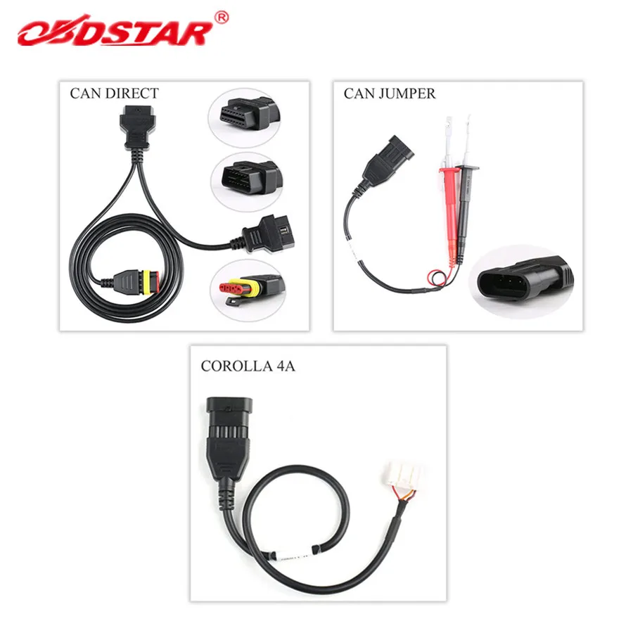 OBDSTAR CAN Direct Kit для COROLLA 4A без разборки кабель работает с X300 DP PLUS
OBDSTAR CAN Direct Kit для COROLLA 4A без разборки кабель работает с X300 DP PLUS