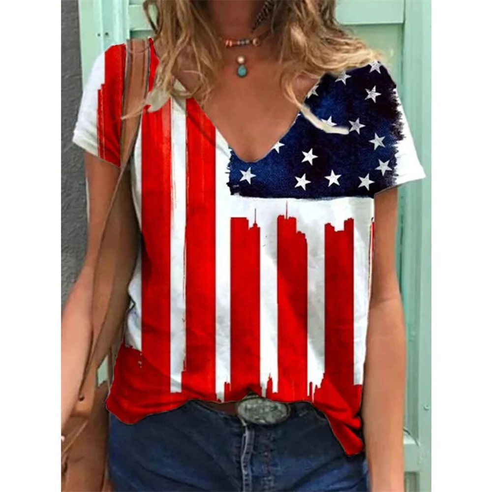 Women's T-shirt Summer 3D American Vintage T Shirt Printing Short Sleeve Tops Casual Street Tees Plus Size Clothing Y2k Clothes
Women's T-shirt Summer 3D American Vintage T Shirt Printing Short Sleeve Tops Casual Street Tees Plus Size Clothing Y2k Clothes