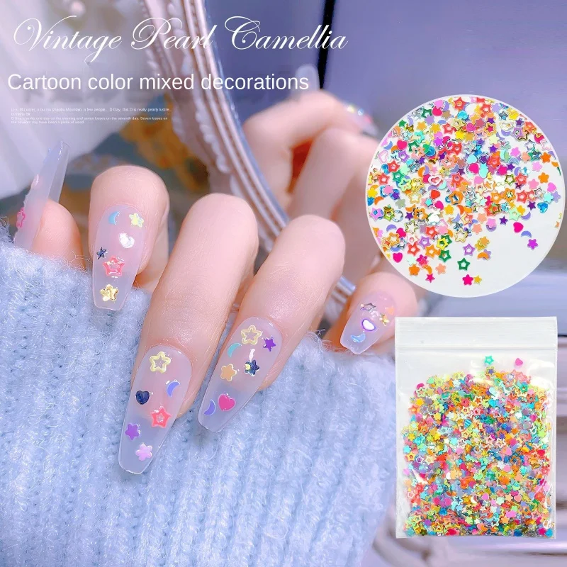 DIY Nail Decoration Flash Color Sequins Five-Pointed Star Triangle Mixed 5000 Pieces
DIY Nail Decoration Flash Color Sequins Five-Pointed Star Triangle Mixed 5000 Pieces