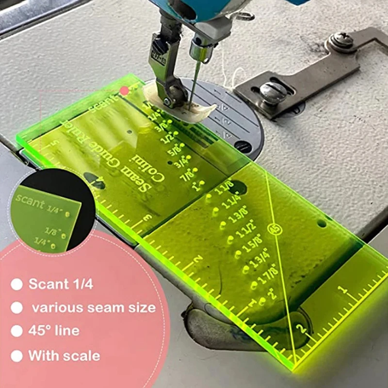 Acrylic Sewing Ruler DIY Allowance Ruler Perforated Seam Measuring Tool Quilting
Acrylic Sewing Ruler DIY Allowance Ruler Perforated Seam Measuring Tool Quilting
