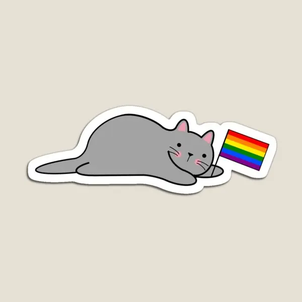 Cat With A Rainbow Pride Flag Magnet Magnetic Decor Toy Cute Kids Home Colorful Stickers Holder Children for Fridge Organizer
Cat With A Rainbow Pride Flag Magnet Magnetic Decor Toy Cute Kids Home Colorful Stickers Holder Children for Fridge Organizer