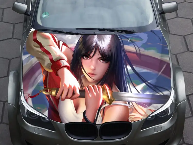 Car hood vinyl sticker, graphic decal, truck decal, truck graphic, bonnet wrap decal, f150, anime girl, katana girl, C64
Car hood vinyl sticker, graphic decal, truck decal, truck graphic, bonnet wrap decal, f150, anime girl, katana girl, C64