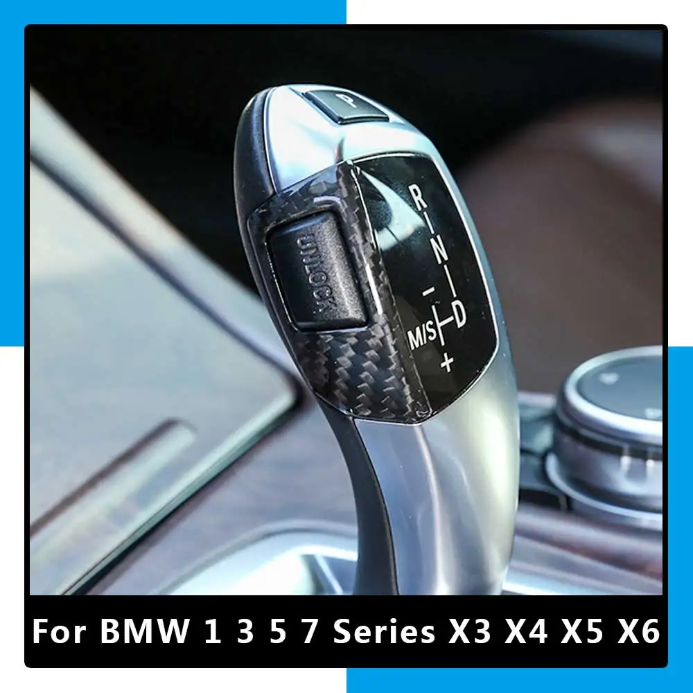 

Для BMW F20 F21 F22 F23 F30 F34 F10 F11 F07 F18 F25 F26 F15 F16 I8 настоящая ручка переключения передач из углеродного волокна Кнопка панель рамка отделка
