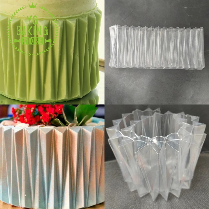 New 3D Origami Design Lace Side Cake Border Diy Chocolate Mousse Template Plastic Cake Mold Cake Decorating Tool Bakeware
New 3D Origami Design Lace Side Cake Border Diy Chocolate Mousse Template Plastic Cake Mold Cake Decorating Tool Bakeware