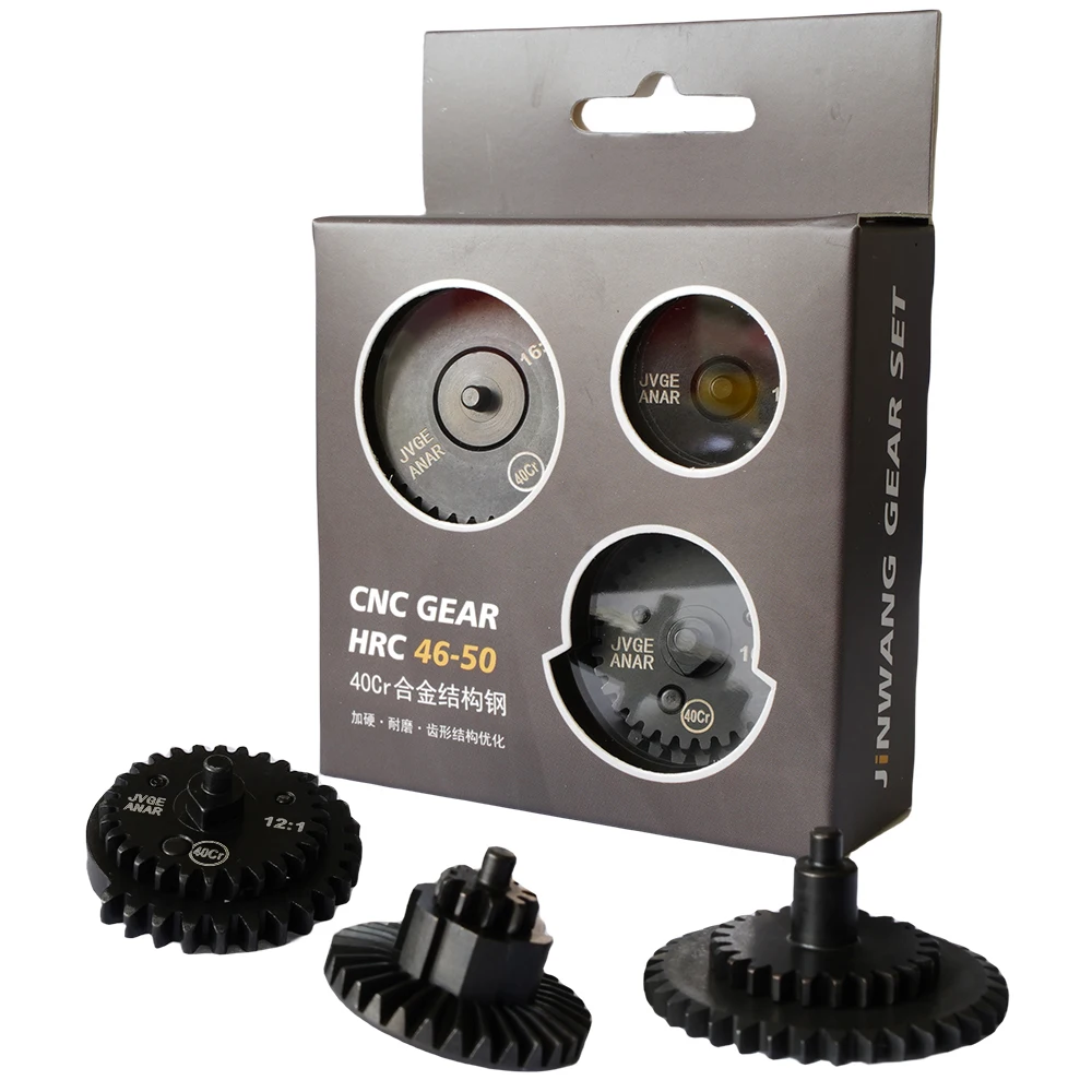 Super High Speed CNC Steel Cut 40Cr Series Tactical Gear Sets 12:1/13:1/16:1/18:1 for AEG EBB Version 2/3 Airsoft Gearbox
Super High Speed CNC Steel Cut 40Cr Series Tactical Gear Sets 12:1/13:1/16:1/18:1 for AEG EBB Version 2/3 Airsoft Gearbox