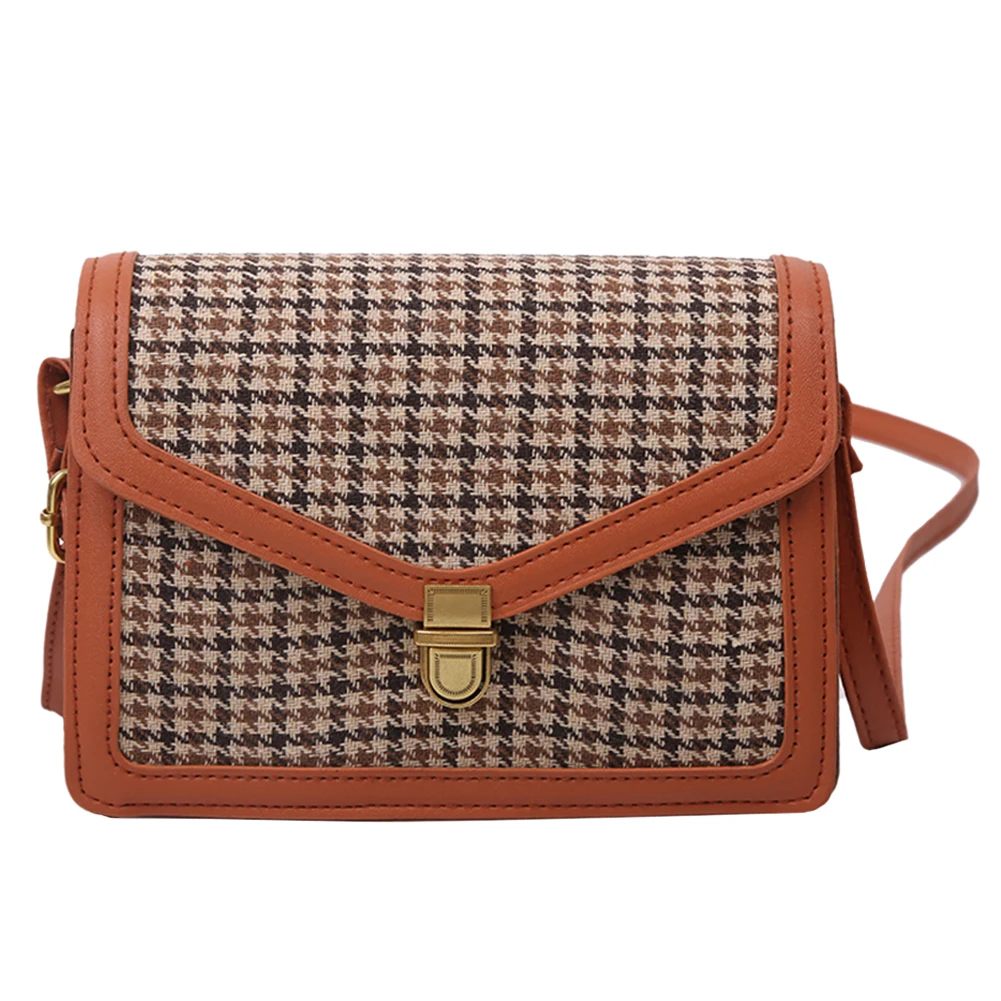 Lady Plaid Pattern Shoulder Messenger Bag Purse Retro PU Leather Street Handbag Popular Simple Female Daily Bag
Lady Plaid Pattern Shoulder Messenger Bag Purse Retro PU Leather Street Handbag Popular Simple Female Daily Bag
