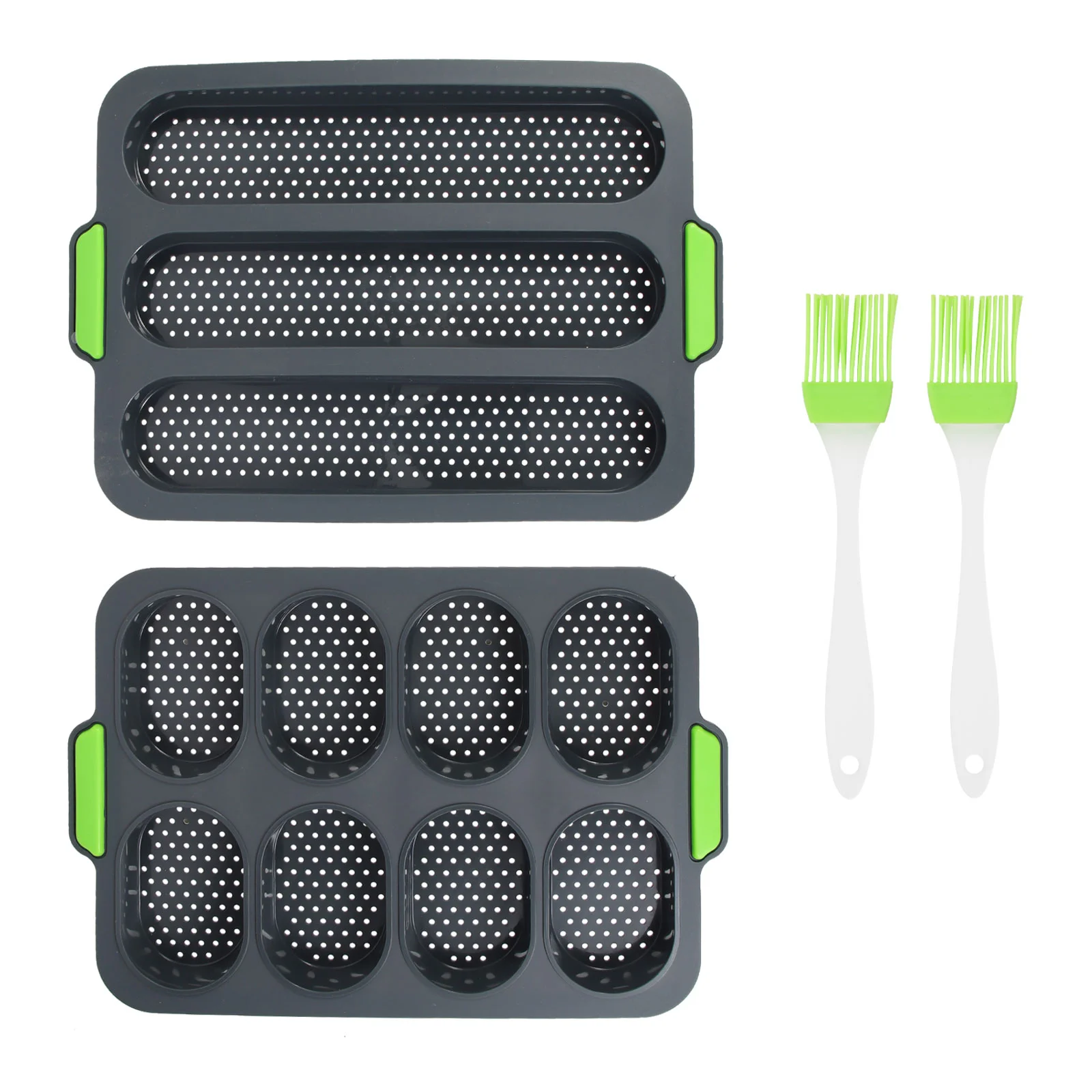 Bread Silicone Pan Mold Baking French Pans Loaf Stick Molds Tray Perforated Forms Non Nonstick Cooking Toast Hot Dog Bun Bakers
Bread Silicone Pan Mold Baking French Pans Loaf Stick Molds Tray Perforated Forms Non Nonstick Cooking Toast Hot Dog Bun Bakers