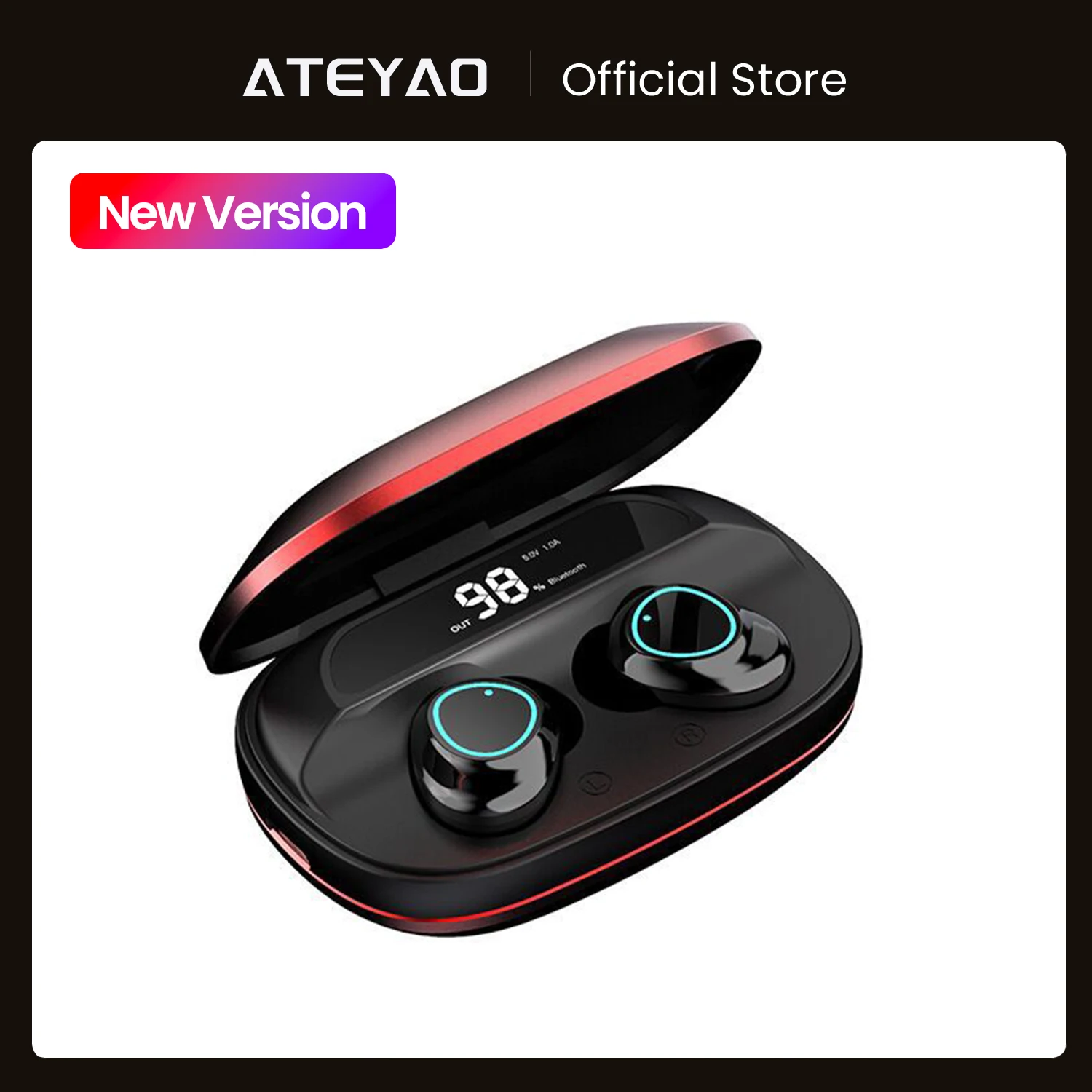 ATEYAO G16 TWS Wireless Earphone all metal NEW Original Noise Reduction Bluetooth 5.0 Stereo Bass Touch Control Long Standby
ATEYAO G16 TWS Wireless Earphone all metal NEW Original Noise Reduction Bluetooth 5.0 Stereo Bass Touch Control Long Standby