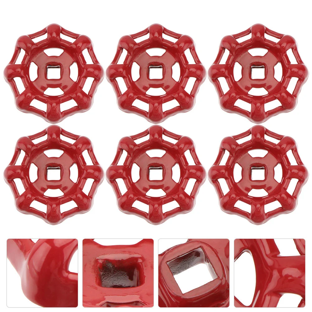 6 Pcs Metal Outdoor Decor Gate Valve Handle Decorative Wheel Spherical Round Broach Cast Iron Shutoff
6 Pcs Metal Outdoor Decor Gate Valve Handle Decorative Wheel Spherical Round Broach Cast Iron Shutoff