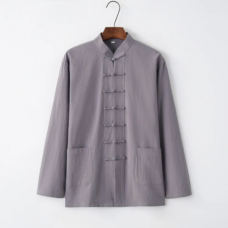 Retro Man Chinese Traditional Hanfu Shirt Solid Casual Kung Fu Uniforms Linen Cotton Tang Suit Male Long Sleeve Tai Chi Shirts
Retro Man Chinese Traditional Hanfu Shirt Solid Casual Kung Fu Uniforms Linen Cotton Tang Suit Male Long Sleeve Tai Chi Shirts
