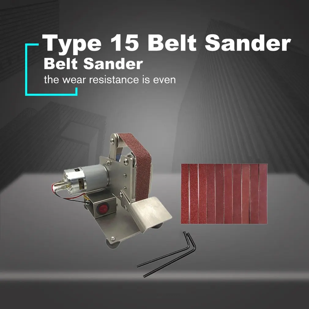 Mini Electric 15 Belt Sander Multifunctional Grinder Polishing Grinding Machine Cutter Edges Sharpener Belt Grinder Sanding
Mini Electric 15 Belt Sander Multifunctional Grinder Polishing Grinding Machine Cutter Edges Sharpener Belt Grinder Sanding