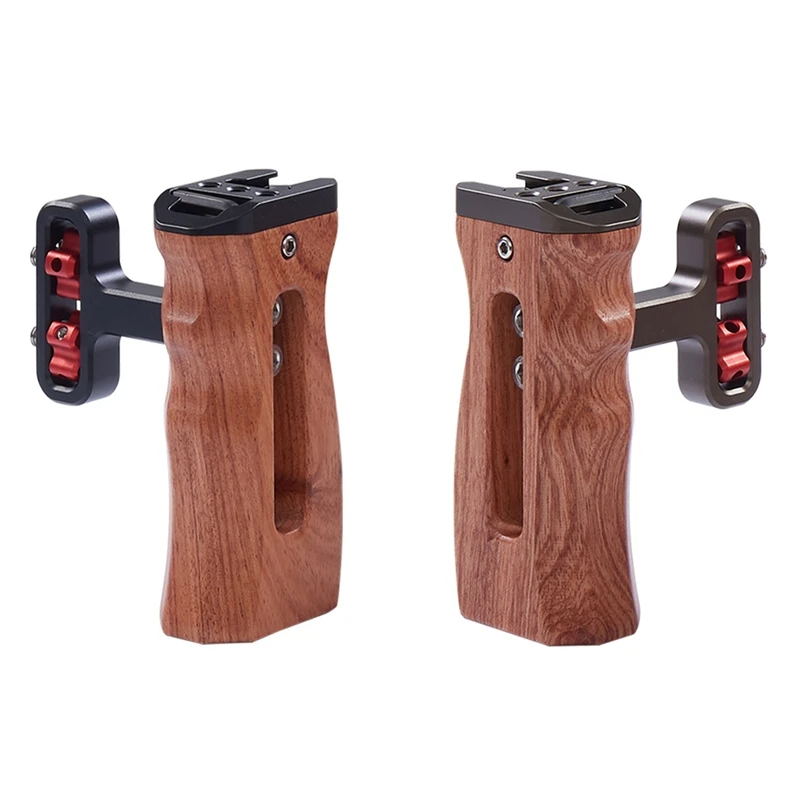 PULUZ 3/8 Inch Screw Universal Camera Wooden Side Handle With Cold Shoe Mount For Camera Cage Stabilizer
PULUZ 3/8 Inch Screw Universal Camera Wooden Side Handle With Cold Shoe Mount For Camera Cage Stabilizer