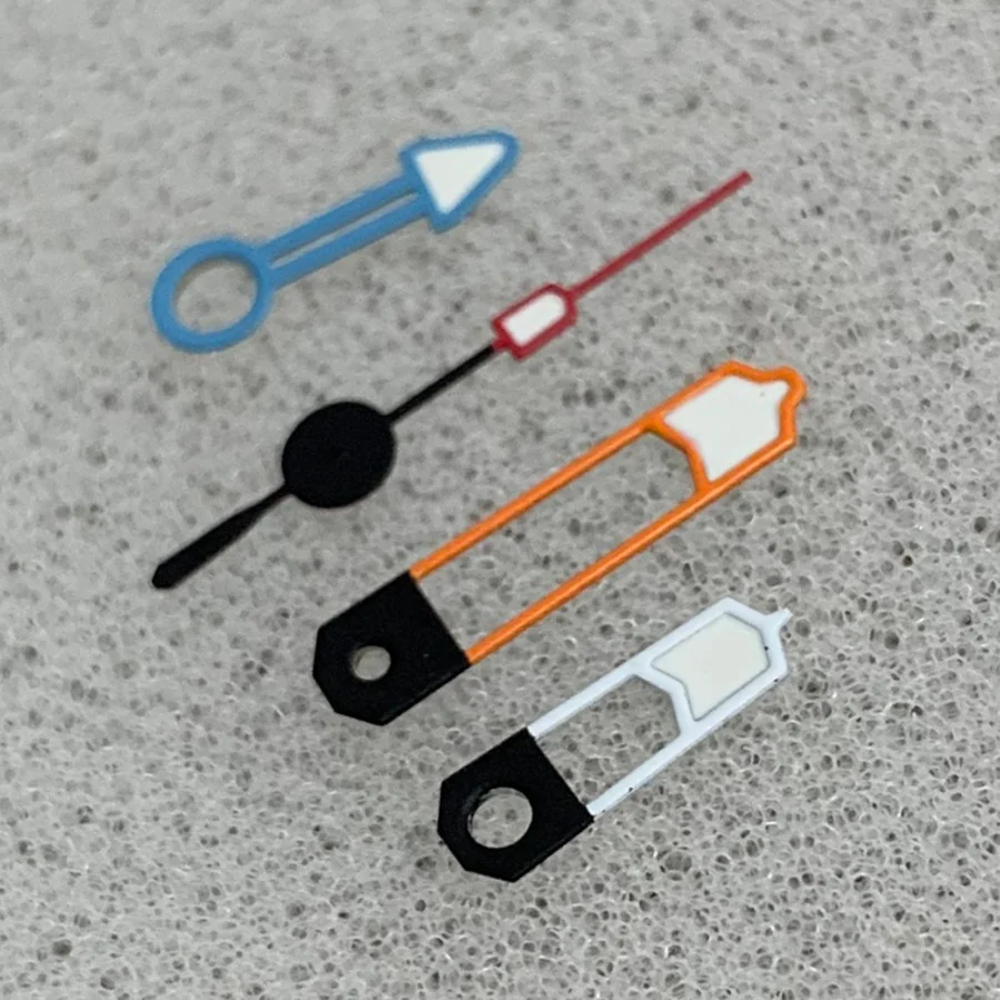 Modified GMT Watch Accessories Orange White Blue Color Combination Four Hands Green Luminous Hands for Japanese NH34 Movement
Modified GMT Watch Accessories Orange White Blue Color Combination Four Hands Green Luminous Hands for Japanese NH34 Movement