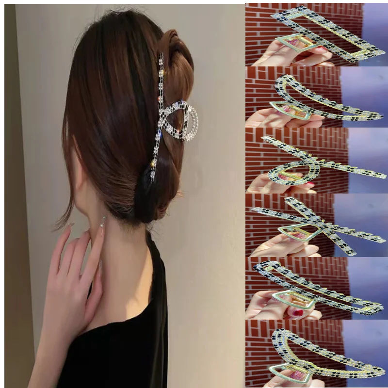 Women Girls Geometric Hair Claw Clip Clamps Metal Hair Crab Moon Shape Hair Clip Hairpin Large Size Hair Accessories Gifts
Women Girls Geometric Hair Claw Clip Clamps Metal Hair Crab Moon Shape Hair Clip Hairpin Large Size Hair Accessories Gifts