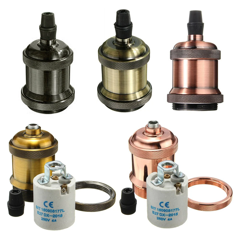 Vintage E27 E26 Lamp Bulb Base Screw Bulb Holder 110V 220V Aluminum Retro Edison Lamp Bases Industrial Pendant Fitting Cap
Vintage E27 E26 Lamp Bulb Base Screw Bulb Holder 110V 220V Aluminum Retro Edison Lamp Bases Industrial Pendant Fitting Cap