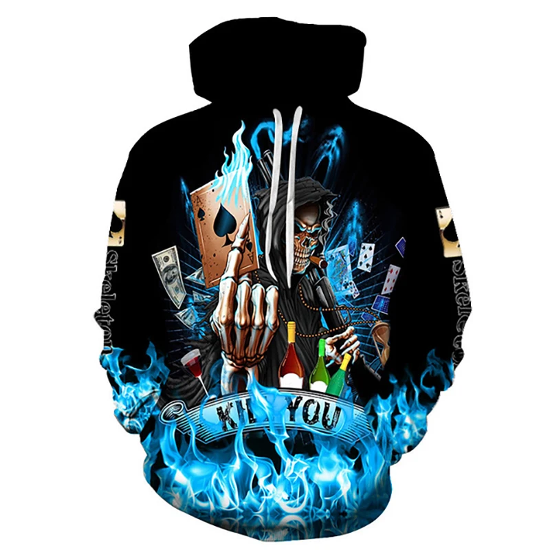 2022 Men's Hoodies Sweatshirt 3D Print Horror Skull Streetwear Harajuku Pullover Jacket Men Women Tracksuit High Quality Hoodie
2022 Men's Hoodies Sweatshirt 3D Print Horror Skull Streetwear Harajuku Pullover Jacket Men Women Tracksuit High Quality Hoodie