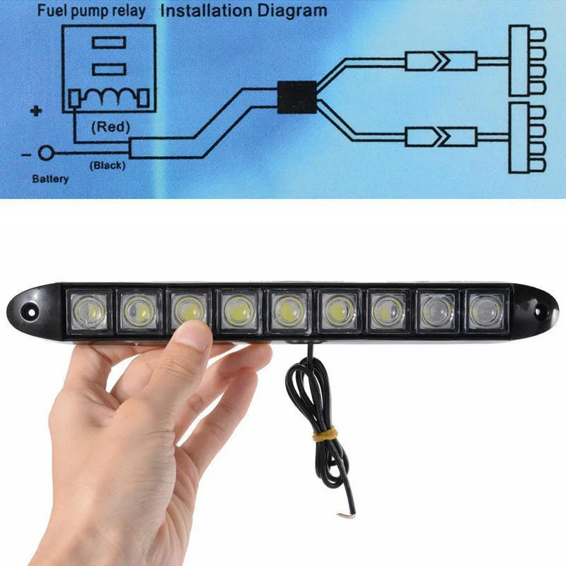 2pcs Car 9-LED Flexible Fog Lights 7000K Bright White 12V Daytime Running Lamps 400LM Waterproof Car Light Assembly
2pcs Car 9-LED Flexible Fog Lights 7000K Bright White 12V Daytime Running Lamps 400LM Waterproof Car Light Assembly