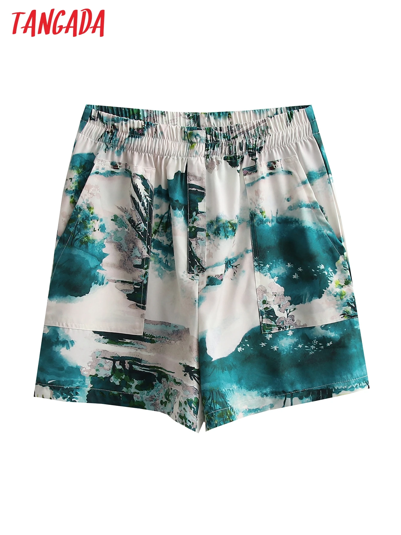 Tangada Women Vintage Print Summer Shorts Pockets Female Retro Casual Shorts Pantalones 1M60
Tangada Women Vintage Print Summer Shorts Pockets Female Retro Casual Shorts Pantalones 1M60
