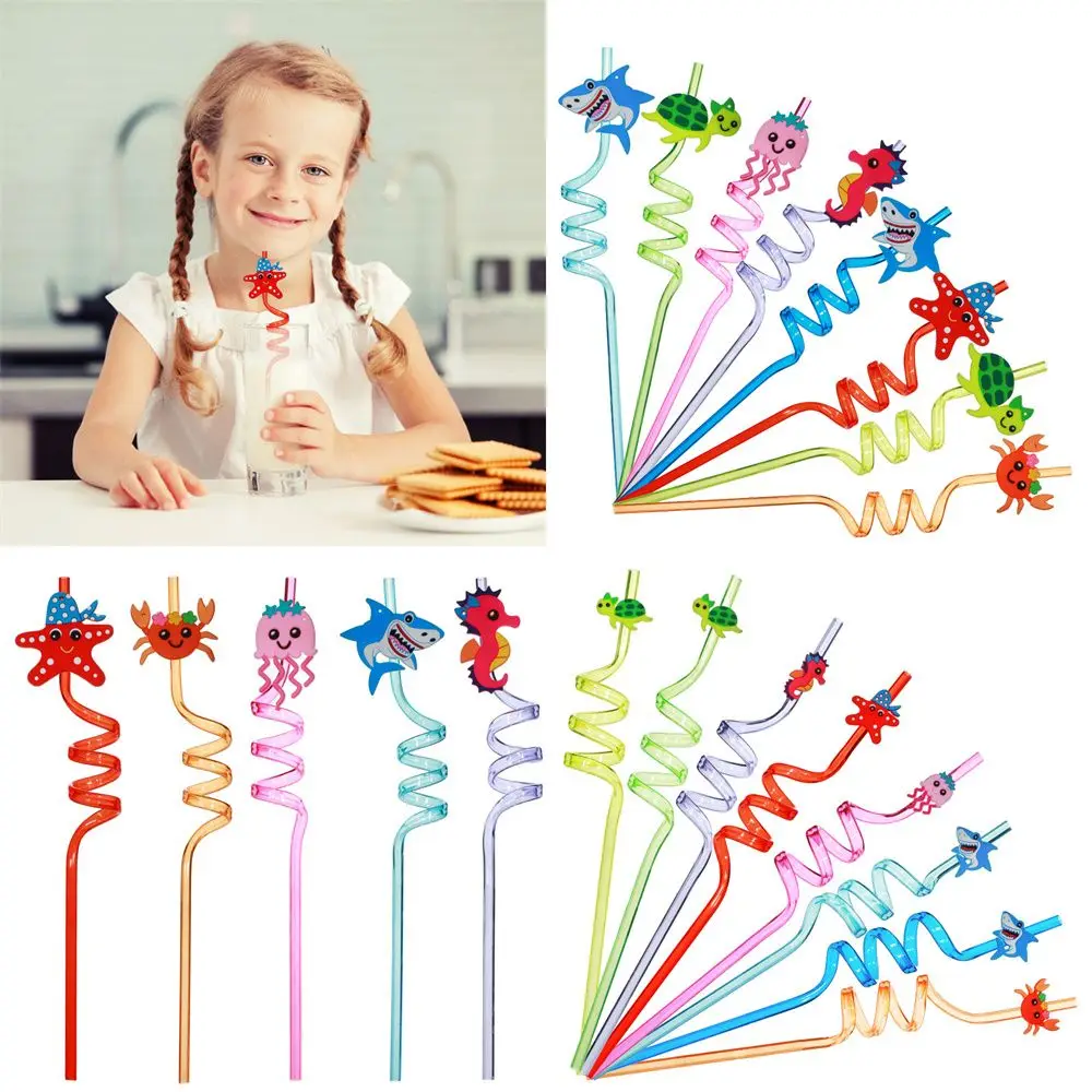 8pcs Cartoon Kids Gifts Birthday Bending Straw Drinking Straws Plastic Straws Reusable Ocean Animal
8pcs Cartoon Kids Gifts Birthday Bending Straw Drinking Straws Plastic Straws Reusable Ocean Animal