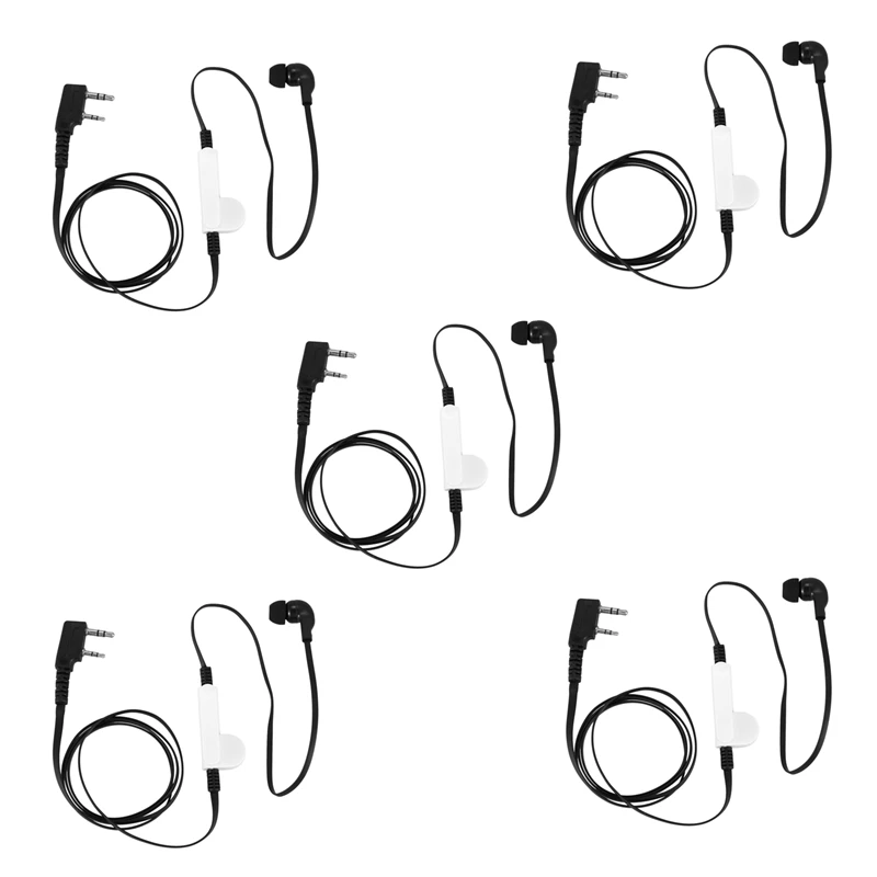 5X 2 Pin Noodle Style Earbud Headphone K Plug Earpiece Headset For Baofeng Uv5r Bf-888S Uv5r Radio Black Wire
5X 2 Pin Noodle Style Earbud Headphone K Plug Earpiece Headset For Baofeng Uv5r Bf-888S Uv5r Radio Black Wire