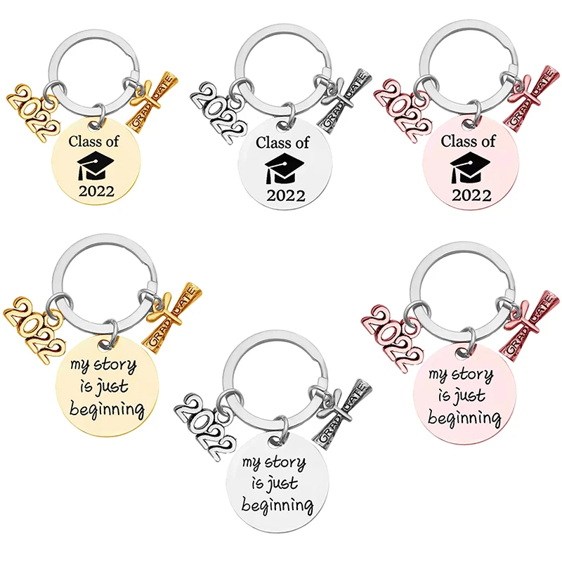 Stainless Steel Keychain Lettering Class Of 2022 My Story Is Just Beginning Key Chain Graduate Pendant Inspirational Gift DIY
Stainless Steel Keychain Lettering Class Of 2022 My Story Is Just Beginning Key Chain Graduate Pendant Inspirational Gift DIY