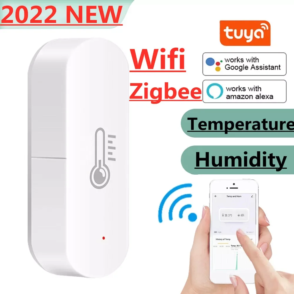 WiFi Zigbee Smart Temperature Humidity Sensor Indoor Thermometer Hygrometer Home Security Alarm System For Tuya Smart Life Alexa
WiFi Zigbee Smart Temperature Humidity Sensor Indoor Thermometer Hygrometer Home Security Alarm System For Tuya Smart Life Alexa