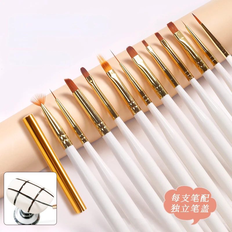 Nail Painting Pen Crystal Drawing Brush Liner Brush Painting Pen Gel Polish Crystal Nail Art Manicure Tools Fan-shaped Gradient
Nail Painting Pen Crystal Drawing Brush Liner Brush Painting Pen Gel Polish Crystal Nail Art Manicure Tools Fan-shaped Gradient