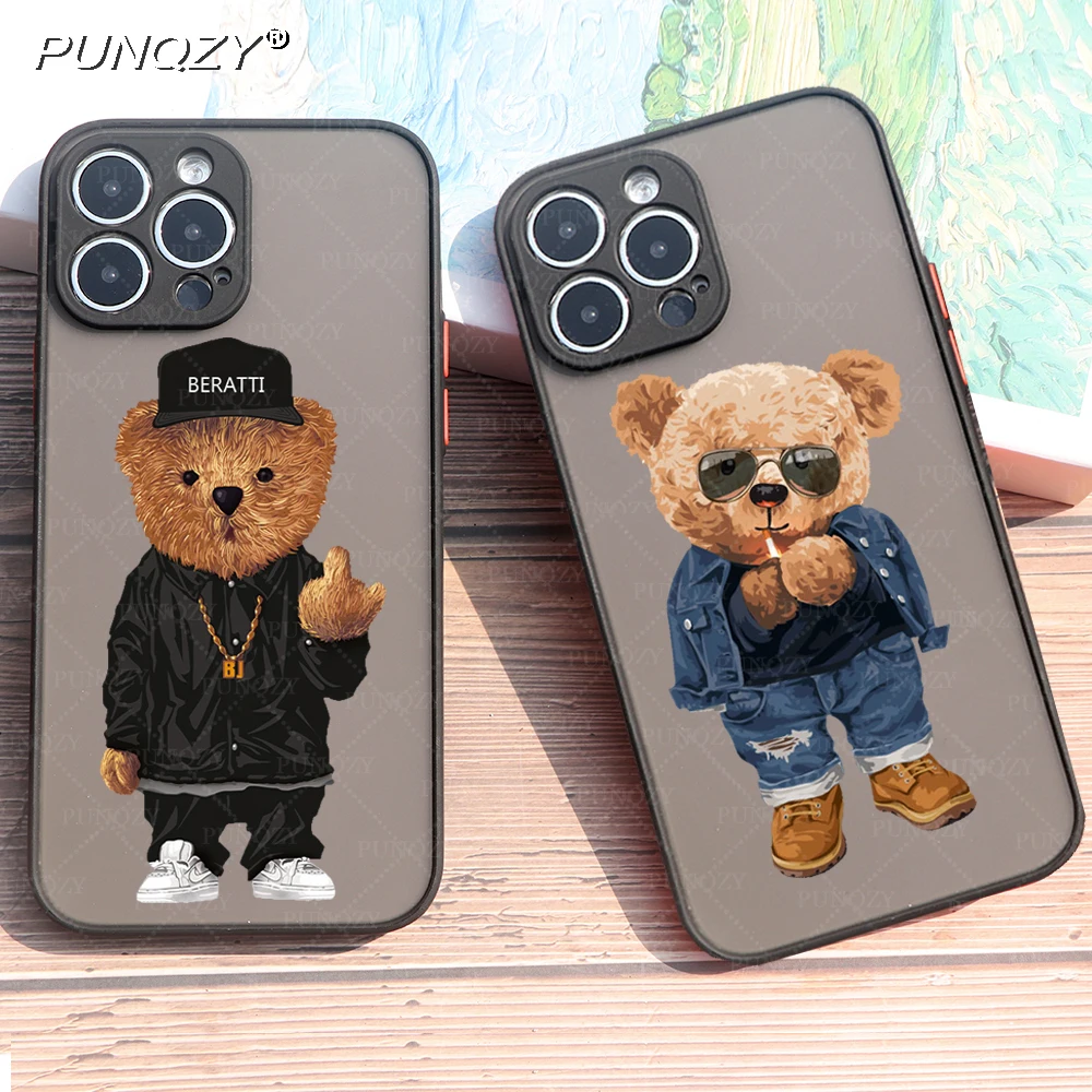 PUNQZY Funny And Cute Bear Drop Protection Phone Case For iphone 14 11 12 13PRO MAX 7 8 Plus X XR Whole Package Soft Shell Cover
PUNQZY Funny And Cute Bear Drop Protection Phone Case For iphone 14 11 12 13PRO MAX 7 8 Plus X XR Whole Package Soft Shell Cover