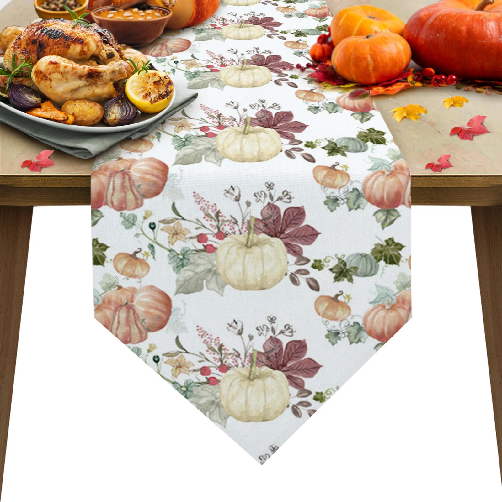 Thanksgiving Autumn Pumpkin Table Runner for Dinner Party Birthday Wedding Festival Christmas Table Decorations Tablecloth
Thanksgiving Autumn Pumpkin Table Runner for Dinner Party Birthday Wedding Festival Christmas Table Decorations Tablecloth