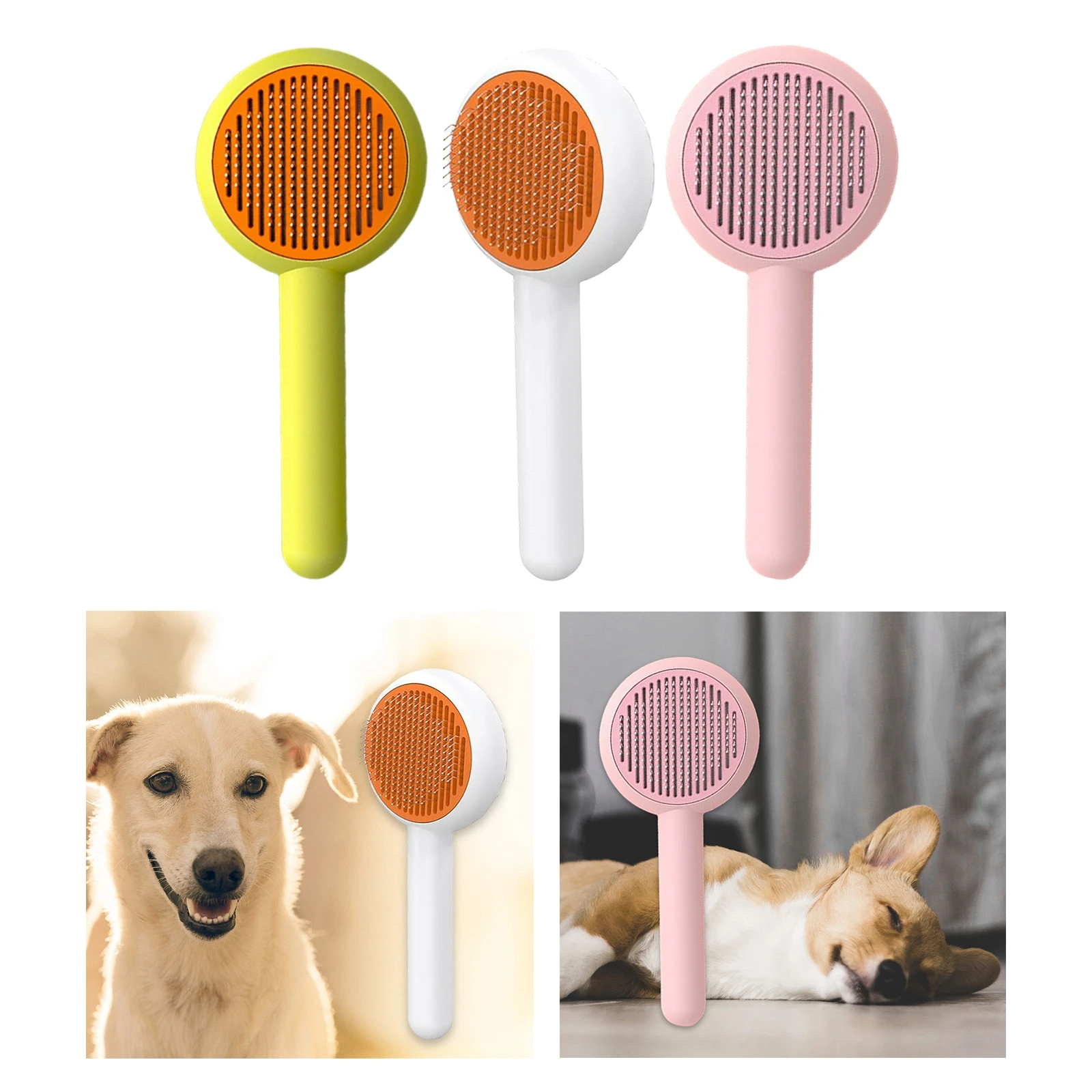 Dog Slicker Brush for Short to Long Hair Types Shedding Grooming Tool Steel Needle Massage Comb Removes Shedding Mats
Dog Slicker Brush for Short to Long Hair Types Shedding Grooming Tool Steel Needle Massage Comb Removes Shedding Mats